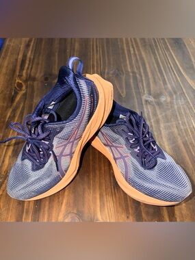 Asics Women's Nova Blast 3- Navy & Coral Peach